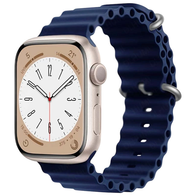 Correa Apple Watch 42/44/45/49mm Wave Azul Oscuro Hover Image