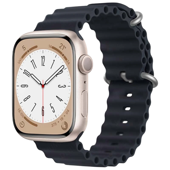 Correa Apple Watch 42/44/45/49mm Wave Negro Hover Image