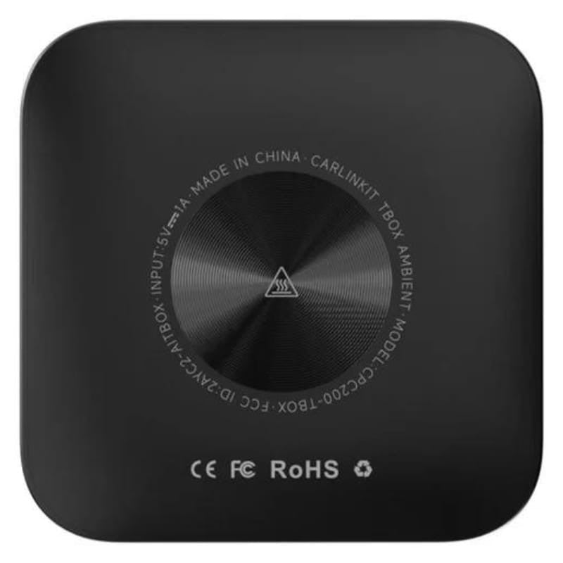 Adaptador Inalámbrico Carlinkit CPC200-TBOX LED 8GB/128GB 4G LTE - Internet AI Box - Compatible con CarPlay y Android Auto