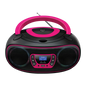 Boombox Denver DAB+, FM Batería o red Bluetooth, USB, CD, AUX Rosa TDB-212P