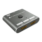 Switch HDMI 2.1 Bidireccional 2 Puertos Gris 48Gbps