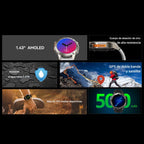 Smartwatch DM56 GPS 1.43" AMOLED - Reloj inteligente