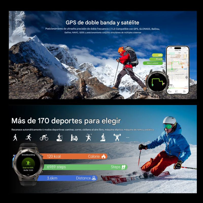 Smartwatch DM56 GPS 1.43" AMOLED - Reloj inteligente