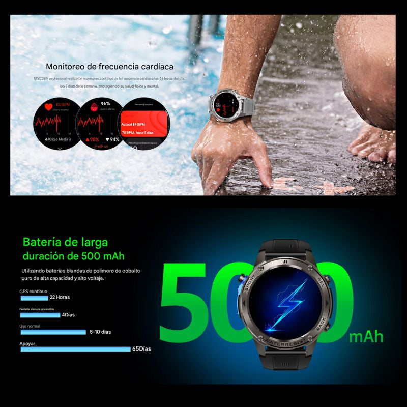 Smartwatch DM56 GPS 1.43" AMOLED - Reloj inteligente