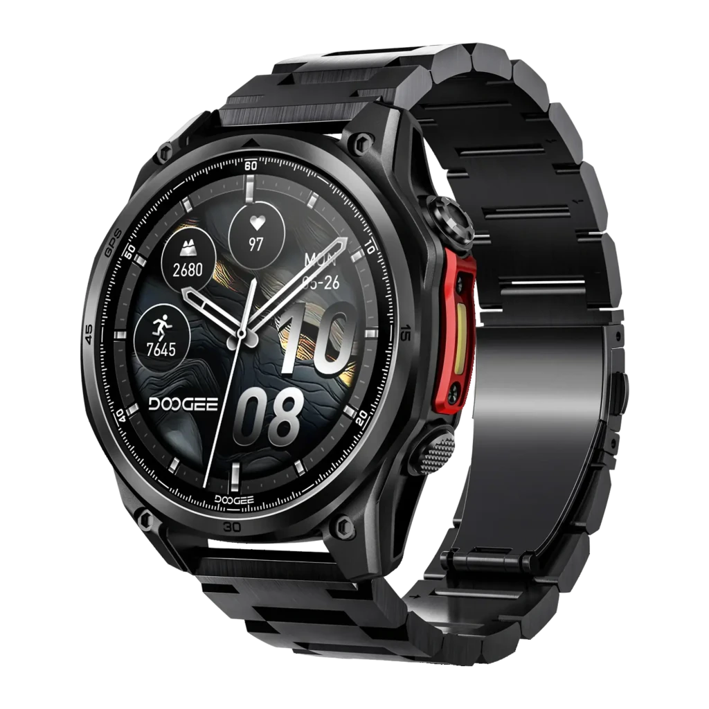 Doogee Anywise W1 Pro Negro GPS doble banda Llamadas Bluetooth 18 días +170 deportes 5ATM Smartwatch