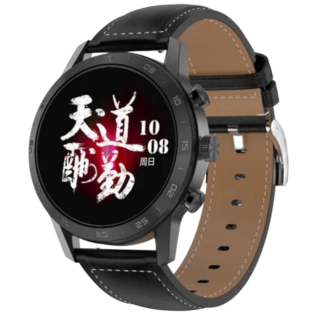 DT NO.1 DT70 Correa Cuero Negro - Reloj inteligente Hover Image