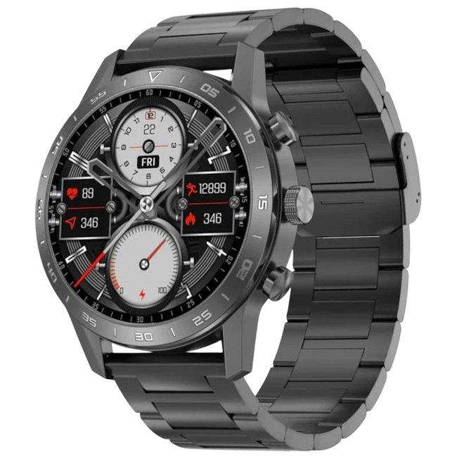 DT NO.1 DT70+ Correa Metálica Negra - Reloj inteligente Hover Image