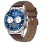 DT NO.1 DT70+ Correa Cuero Plata - Reloj inteligente