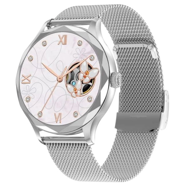 DT NO.1 DT Diamond Plata con Correa Metálica - Reloj inteligente Hover Image