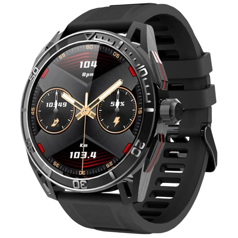 DT NO.1 HD30 Max Negro 1,43 pulgadas AMOLED NFC 7 días +100 deportes IP68 Smartwatch