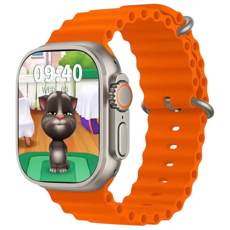 DT NO.1 V9 Ultra 2 Naranja 2,1 pulgadas AMOLED GPS NFC 15 días IP68 Smartwatch
