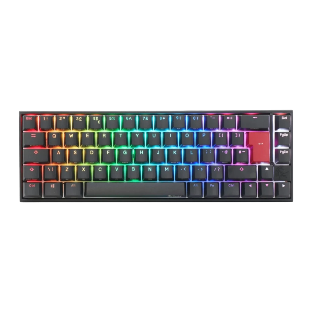 Teclado Gaming Ducky Mecha Pro SF RGB Mecánico Cherry MX Negro Espaol 65%