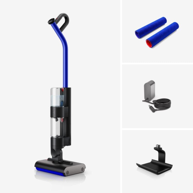 Dyson Wash G1 Negro/Azul - Aspiradora Escoba Friegasuelos