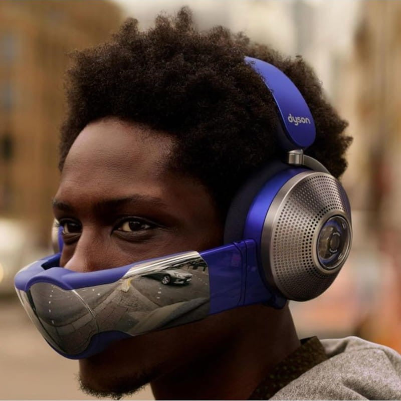 Dyson Zone Absolute+ ANC Visera Azul/Cobre - Auriculares Bluetooth