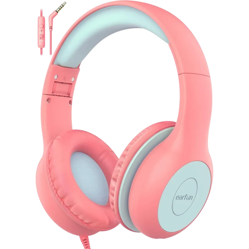 Earfun K1 Rosa Azul Limitador 85/94dB SharePort - Auriculares para Nios