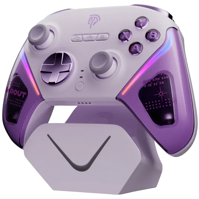 EasySMX D10 PC Multimode Gamepad with Charging Base Purple Hover Image