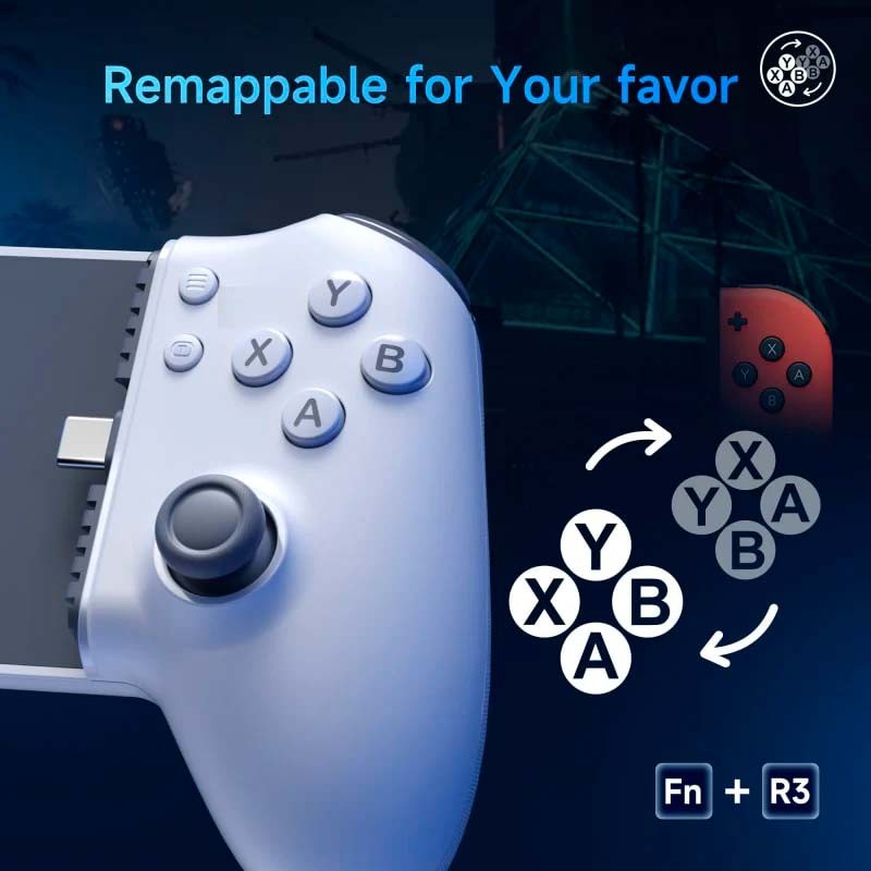 Mando EasySMX M15 Android/iOS (USB-C) - Gamepad para smartphones - Botones Mecánicos - Hall Joysticks - Vibración Ajustable - Plug and Play