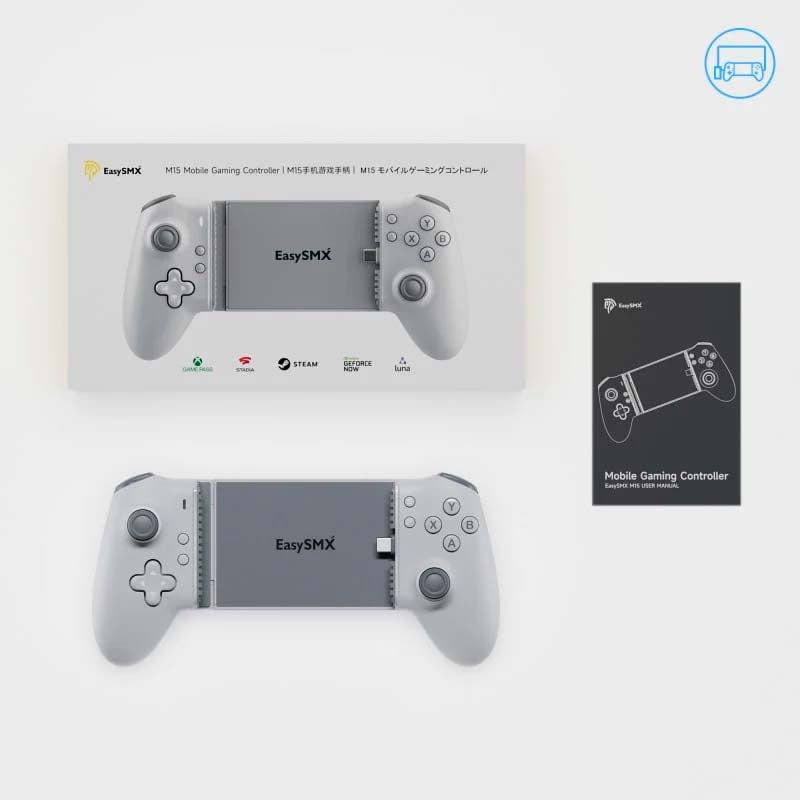 Mando EasySMX M15 Android/iOS (USB-C) - Gamepad para smartphones - Botones Mecánicos - Hall Joysticks - Vibración Ajustable - Plug and Play