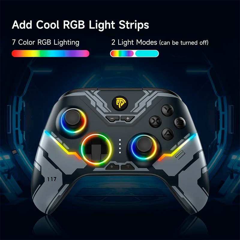EasySMX X15 Mech - Mando Gamepad para PC, Nintendo Switch y Smartphone (Android e iOS)