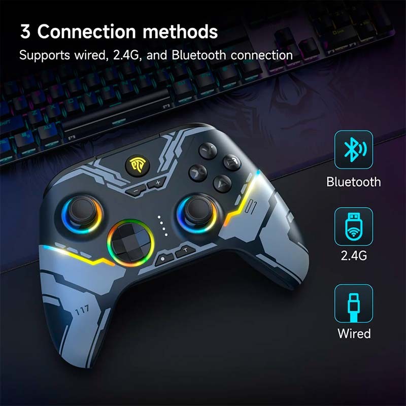 EasySMX X15 Mech - Mando Gamepad para PC, Nintendo Switch y Smartphone (Android e iOS)