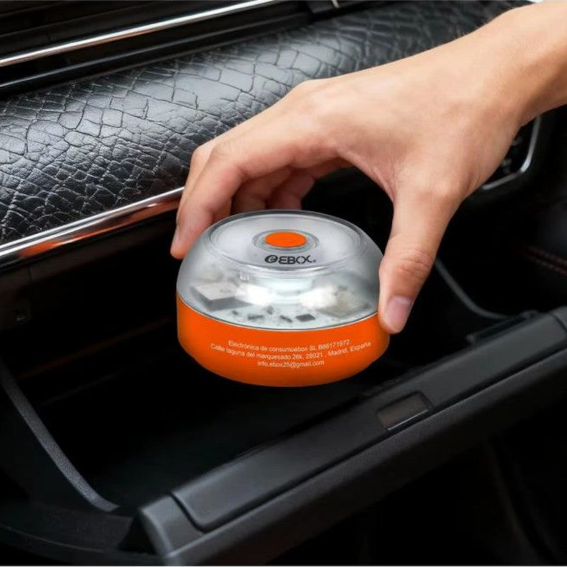 EBOX V16 Homologada DGT 3.0 con Geolocalización Conectada - Baliza de Emergencia para coche