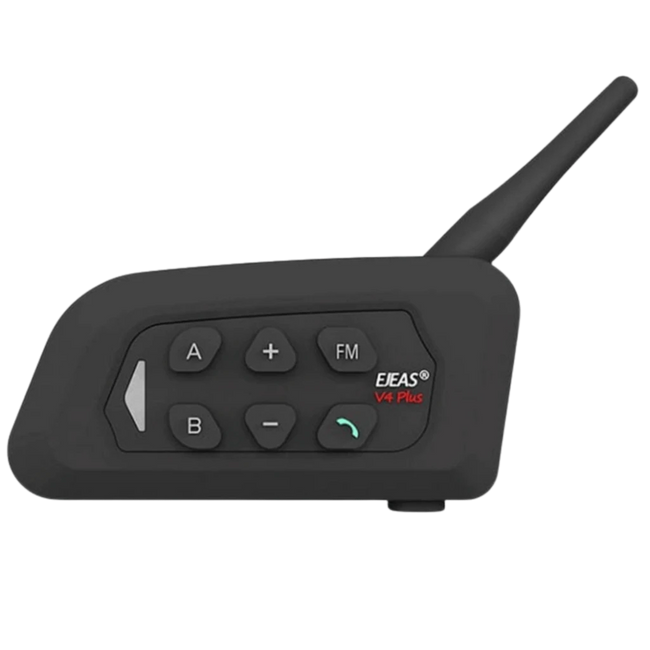 EJEAS V4 Plus Intercomunicador Moto Bluetooth 5.1 Comunicación 4 Pilotos 1500m Hover Image