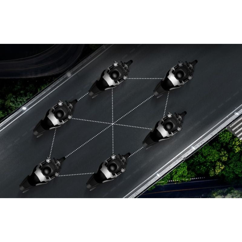EJEAS MS8-SE Intercomunicador 6 conductores conversación simultánea - Intercomunicador para Moto