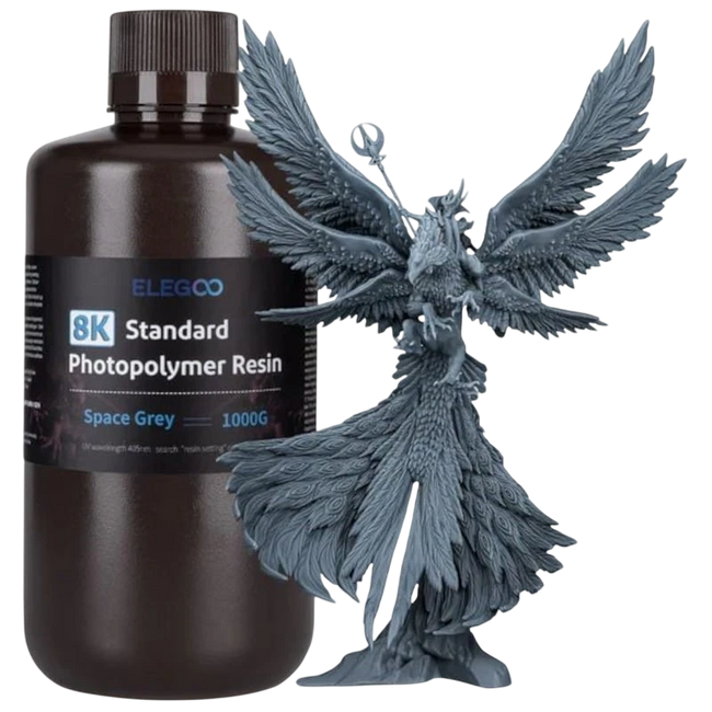 ELEGOO 8K Resina Estándar Color Gris Para Impresoras 3D de Resina LCD - 1KG Hover Image
