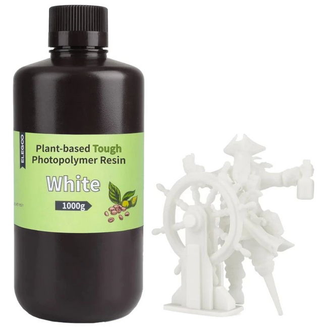 ELEGOO Plant Based Resina Color Blanco Para Impresoras 3D de Resina LCD - 1KG Hover Image