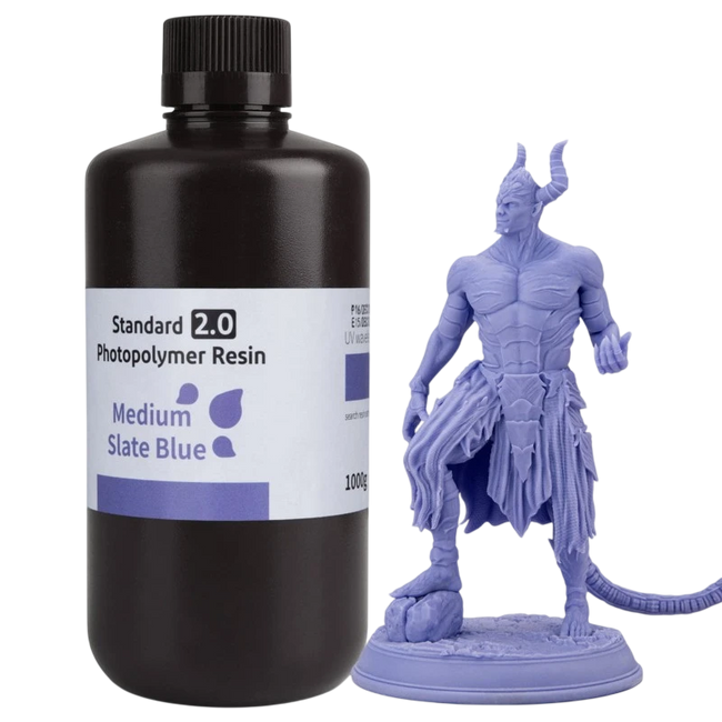 ELEGOO Resina Estándar v2.0 Color Azul Pizarra Medio Para Impresoras 3D de Resina LCD - 1KG Hover Image