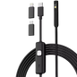 Endoscopio 8mm Dual Lens (Lightning/USB-C/MicroUSB)  Hard Cable  3.5 m