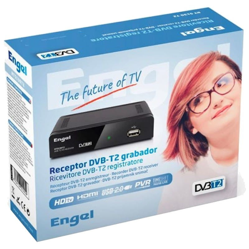 Engel Axil RT5130T2 conexión HDMI, Euroconector y USB - Receptor TDT