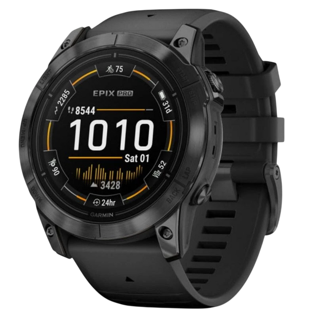 Garmin Epix Pro (Gen 2) Standard con correa Negra 51mm - Reloj Inteligente Hover Image