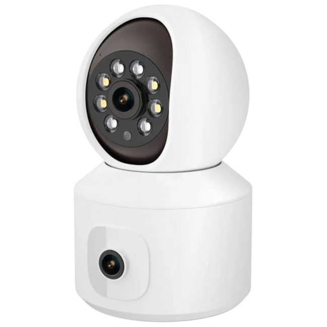 Camara de seguridad IP Escam QF010 2MP+2MP Visión Nocturna a Color Paneo Wifi Blanco Hover Image