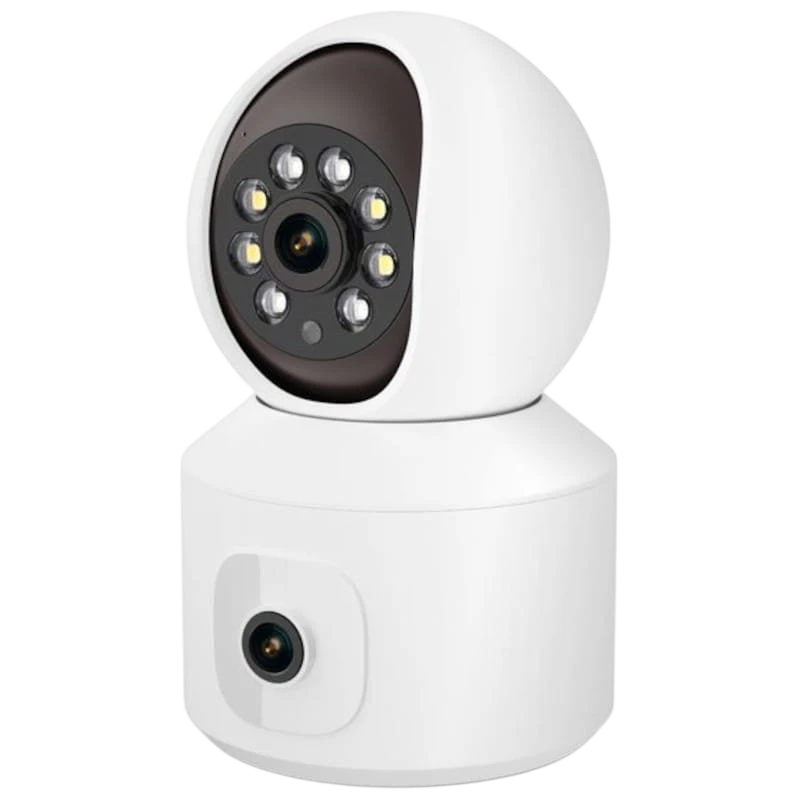 Escam QF010 2+2 MP Blanco WiFi visión nocturna a color Cámara de vigilancia