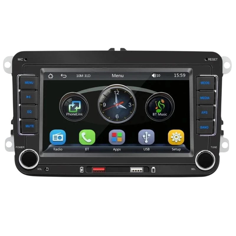 F9070C Bluetooth/Carplay/USB Negro 2 DIN
