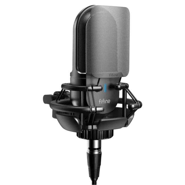 Fifine K726 Micrófono XLR Negro para Grabación y Transmisión en PC Hover Image