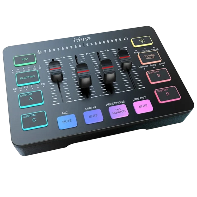 Fifine SC3 Negro - Mezclador de audio Hover Image