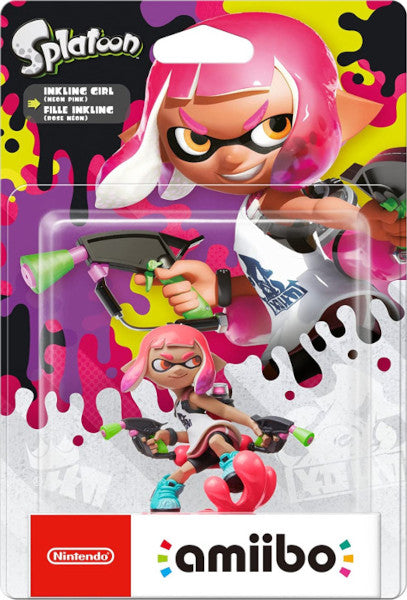 Figura Amiibo Splatoon: Inkling Girl Rosa Hover Image