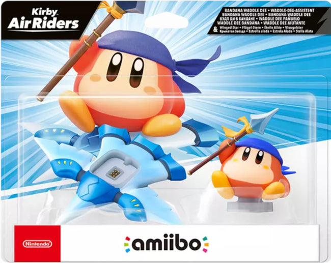Figura Amiibo Kirby Air Riders: Bandana. Waddle Dee & Winged Star Hover Image