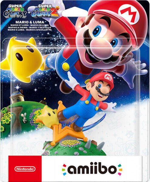 Figura Amiibo Super Mario Galaxy + Super Mario Galaxy 2: Mario & Luma (imp)
