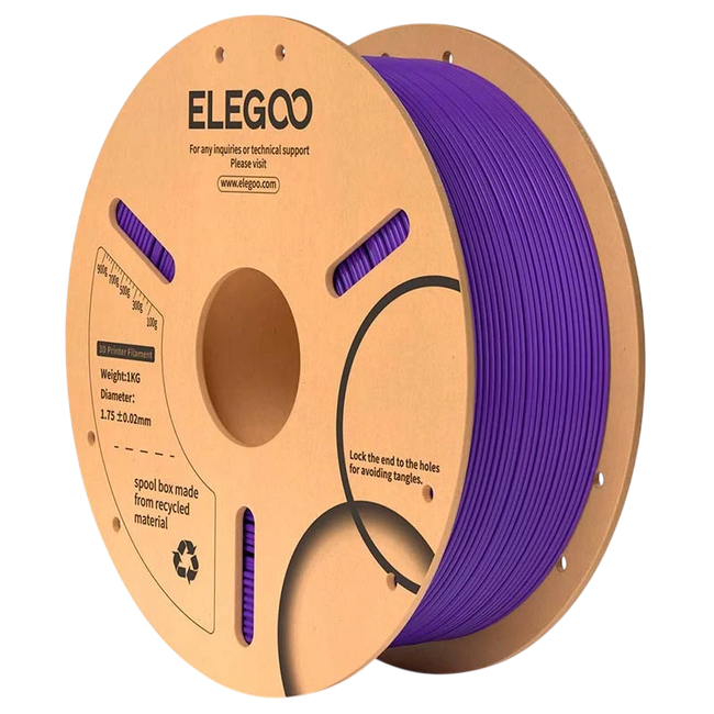 ELEGOO PLA Morado para Impresoras 3D FDM - Filamento 1.75mm Bobina de 1kg Hover Image