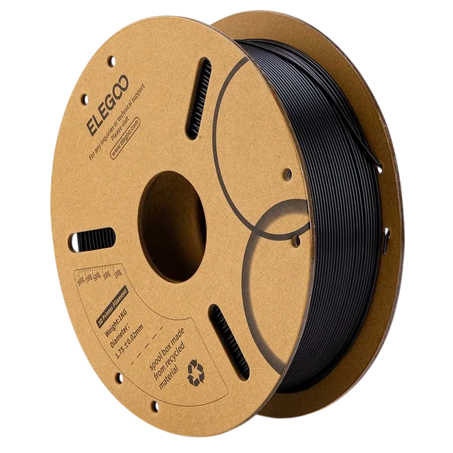 ELEGOO PLA Negro para Impresoras 3D FDM - Filamento 1.75mm Bobina de 1kg Hover Image