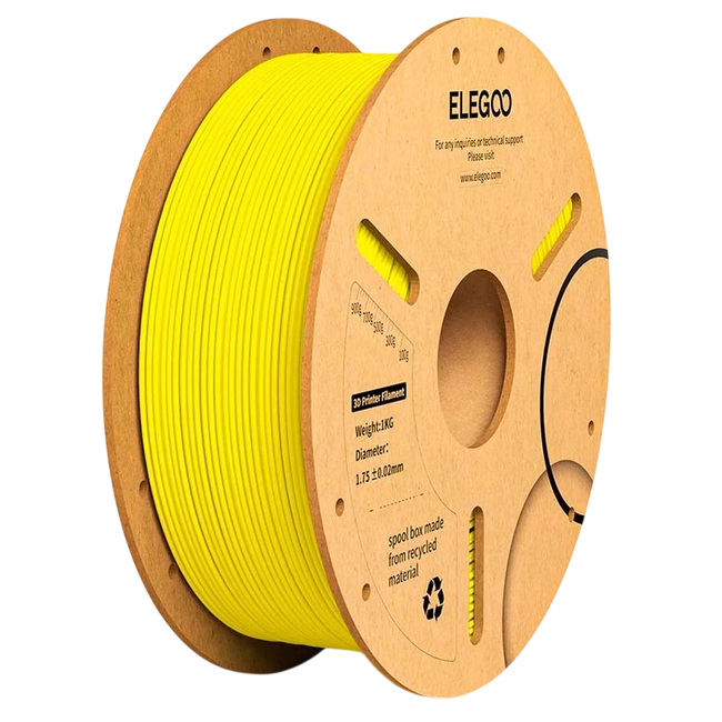 ELEGOO PLA Plus Amarillo para Impresoras 3D FDM - Filamento 1.75mm Bobina de 1kg Hover Image