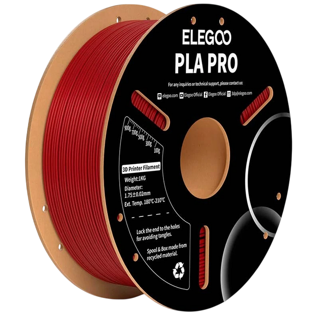 ELEGOO PLA PRO Granate para Impresoras 3D FDM - Filamento 1.75mm Bobina de 1kg Hover Image