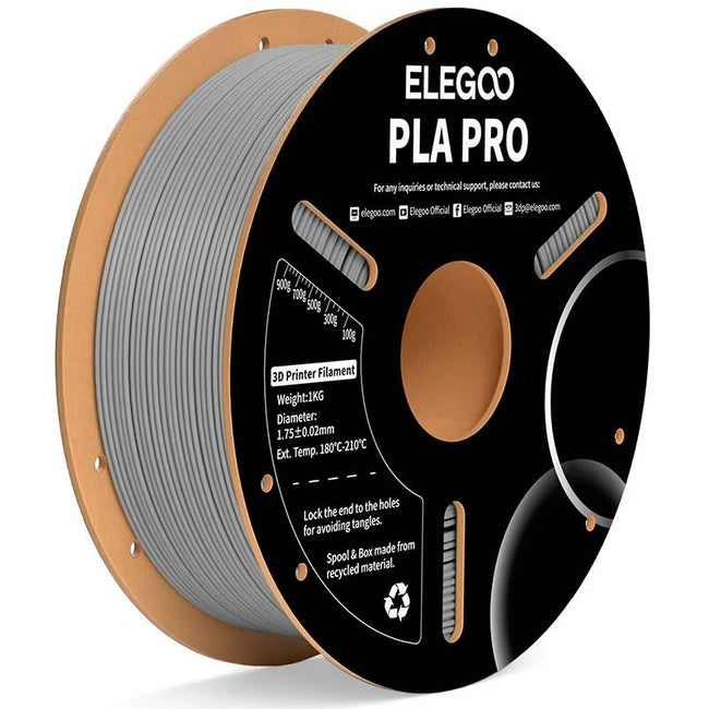 ELEGOO PLA PRO Gris para Impresoras 3D FDM - Filamento 1.75mm Bobina de 1kg Hover Image