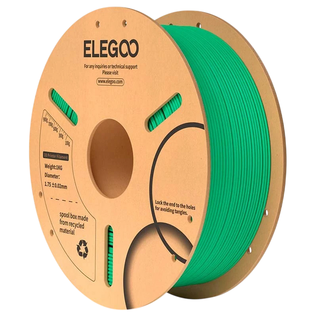 ELEGOO PLA Verde Mar para Impresoras 3D FDM - Filamento 1.75mm Bobina de 1kg Hover Image