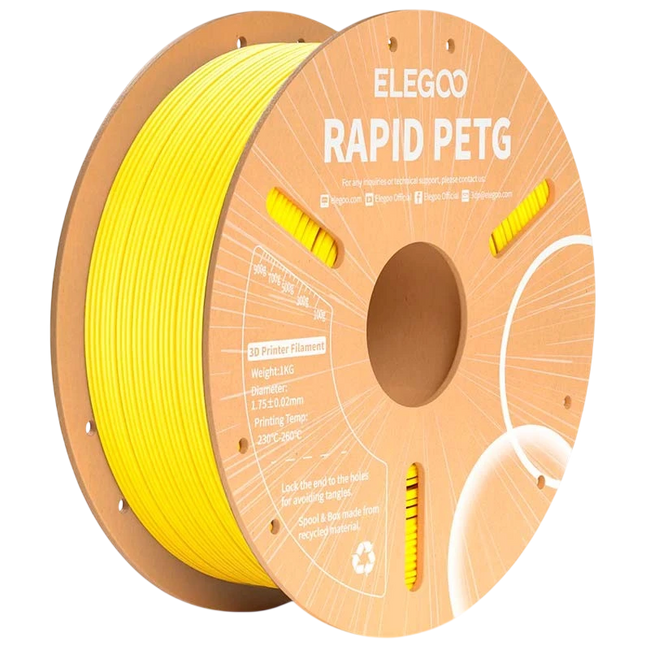 ELEGOO Rapid PETG Amarillo para Impresoras 3D FDM - Filamento 1.75mm Bobina de 1kg Hover Image