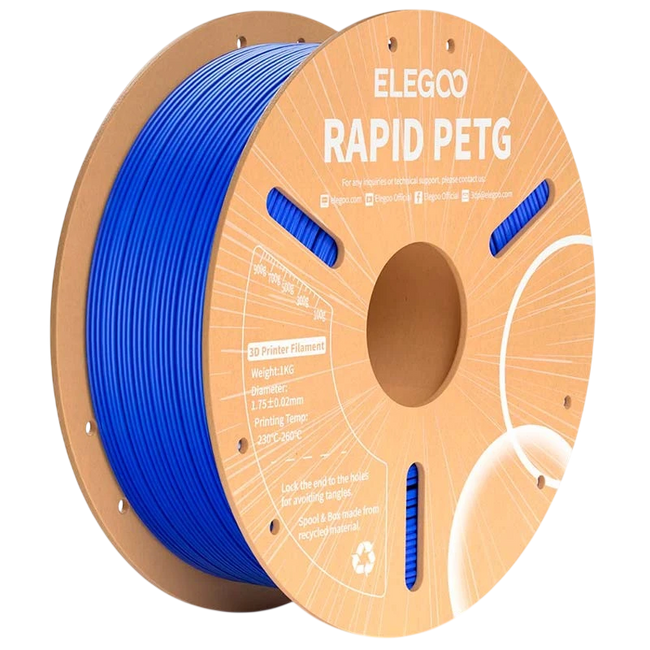 ELEGOO Rapid PETG Azul para Impresoras 3D FDM - Filamento 1.75mm Bobina de 1kg Hover Image