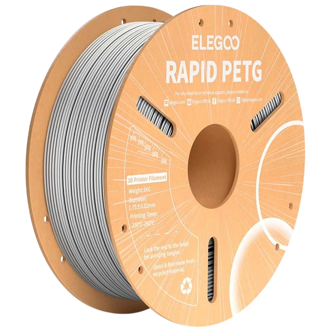 ELEGOO Rapid PETG Gris para Impresoras 3D FDM - Filamento 1.75mm Bobina de 1kg Hover Image